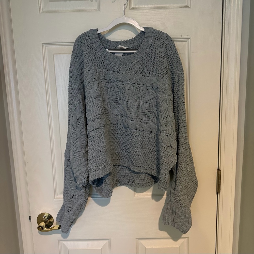 Garage Light Blue Knit Sweater